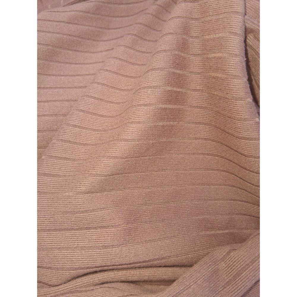 Gilli MGilli Mauve Tan Ribbed Short Sleeve Button Down Top Size M - Picture 3 of 4